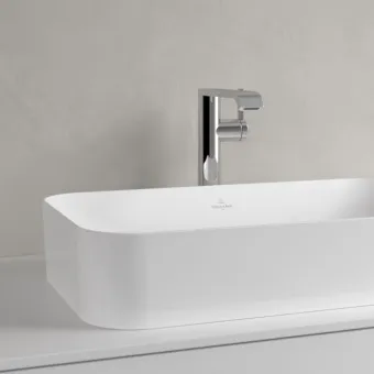 Villeroy & Boch Finion Раковина для установки на столешницу, 600 x 350 x 115 mm, без перелива, Альпийский белый CeramicPlus 414361R1