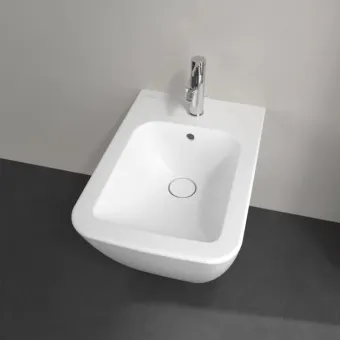 Villeroy & Boch Finion Биде, настенный, 375 x 560 mm, Альпийский белый CeramicPlus 446500R1