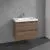 Villeroy & Boch Skyla КОМПЛЕКТ Тумба под раковину, 2 выдвижных ящика, 772 x 596 x 439 mm, Arizona Oak +Skyla Pаковина для установки на тумбу, 800 x 460 x 160 mm, с переливом, Альпийский белый C79600VH+5A518001