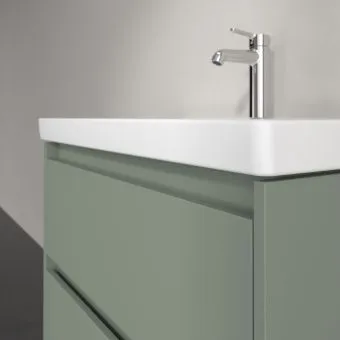 Villeroy & Boch Skyla КОМПЛЕКТ Тумба под раковину, 2 выдвижных ящика, 772 x 596 x 439 mm, Soft Green +Skyla Pаковина для установки на тумбу, 800 x 460 x 160 mm, с переливом, Альпийский белый C79600AF+5A518001