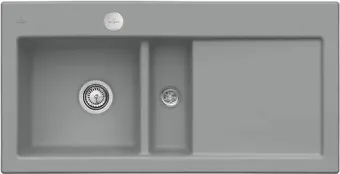 Villeroy & Boch Subway 60 Мойка, включая Комплект слива , 1000 x 510 mm, Graphite CeramicPlus 677000SL