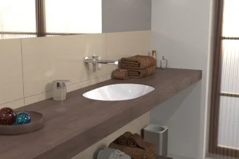 Villeroy & Boch Architectura Раковина для установки под столешницу, внутренний размер 570 x 375x 125 mm, Альпийский белый, с переливом 5A766001