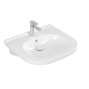 Villeroy & Boch ViCare Pаковина ViCare, 600 x 550 x 195 mm, Альпийский белый, с переливом, нешлифованный 41196001
