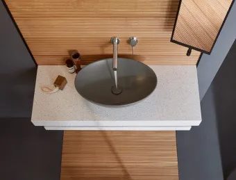 Villeroy & Boch Loop & Friends Раковина для установки на столешницу, 560 x 385 x 120 mm, Graphite CeramicPlus, с переливом, нешлифованный 4A4700i4