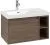 Villeroy & Boch Skyla КОМПЛЕКТ Тумба под раковину, 1 выдвижной ящик, 772 x 436 x 439 mm,Arizona Oak + Skyla Pаковина для установки на тумбу крыло справа, 800 x 460 x 160 mm, с переливом, Альпийский белый C78800VH+5A52L101