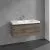 Villeroy & Boch Skyla КОМПЛЕКТ Тумба под раковину, 1 выдвижной ящик (2 ящика), 972 x 436 x 439 mm,Stone Oak+Skyla Pаковина для установки на тумбу, 1000 x 470 x 165 mm, с переливом, Альпийский белый C78900RK+5A51A501
