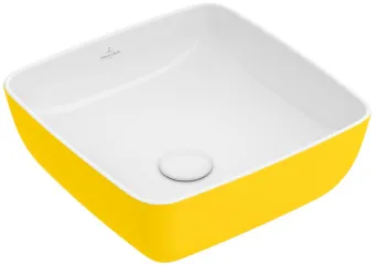 Villeroy & Boch Artis Раковина для установки на столешницу, 410 x 410 x 130 mm, Mustard, без перелива, нешлифованный 417841BCT5