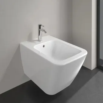Villeroy & Boch Finion Биде, настенный, 375 x 560 mm, Альпийский белый CeramicPlus 446500R1