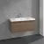 Villeroy & Boch Skyla КОМПЛЕКТ Тумба под раковину, 1 выдвижной ящик (2 ящика), 972 x 436 x 439 mm, Arizona Oak +Skyla Pаковина для установки на тумбу, 1000 x 470 x 165 mm, с переливом, Альпийский белый C78900VH+5A51A501