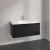 Villeroy & Boch Skyla КОМПЛЕКТ Тумба под раковину, 1 выдвижной ящик (2 ящика), 972 x 436 x 439 mm, Volcano Black +Skyla Pаковина для установки на тумбу, 1000 x 470 x 165 mm, с переливом, Альпийский белый C78900VL+5A51A501