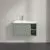 Villeroy & Boch Skyla КОМПЛЕКТ Тумба под раковину, 1 выдвижной ящик, 772 x 436 x 439 mm,Soft Green + Skyla Pаковина для установки на тумбу крыло справа, 800 x 460 x 160 mm, с переливом, Альпийский белый C78800AF+5A52L101