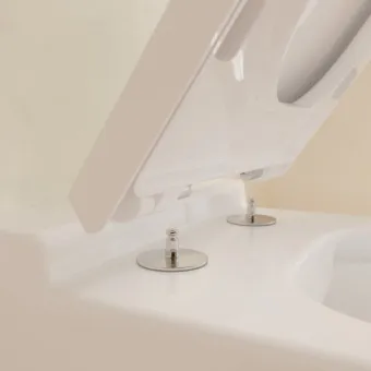 Villeroy & Boch Finion Унитаз с открытым смывным краем, настенный, смыв DirectFlush, Альпийский белый CeramicPlus, без сиденья 4664R0R1