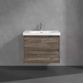 Villeroy & Boch Skyla КОМПЛЕКТ Тумба под раковину, 2 выдвижных ящика, 772 x 596 x 439 mm, Stone Oak +Skyla Pаковина для установки на тумбу, 800 x 460 x 160 mm, с переливом, Альпийский белый C79600RK+5A518001
