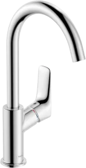 Hansgrohe Logis Смеситель для раковины 210, однорычажный, поворотный излив 120°, со сливным гарнитуром, хром 71130000