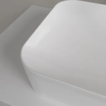 Villeroy & Boch Finion Раковина для установки на столешницу, 600 x 350 x 115 mm, без перелива, Альпийский белый CeramicPlus 414361R1