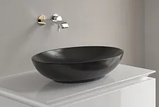 Черный цвет в интерьере ванных комнат