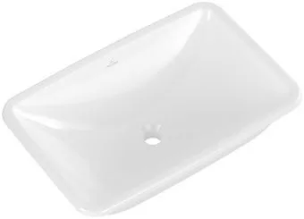 Villeroy & Boch Loop & Friends Раковина для установки под столешницу, внутренний размер 615 x 380 x 140 mm, Альпийский белый CeramicPlus, с переливом 4A5800R1