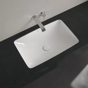 Villeroy & Boch Loop & Friends Раковина для установки под столешницу, внутренний размер 615 x 380 x 140 mm, Альпийский белый, без перелива, наружная сторона покрыта глазурью 4A580101