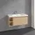 Villeroy & Boch Skyla КОМПЛЕКТ Тумба под раковину, 1 выдвижной ящик, 972 x 436 x 439 mm,Nordic Oak +Skyla Pаковина для установки на тумбу, 1000 x 470 x 165 mm, с переливом, Альпийский белый C79000VJ+5A51A501