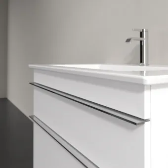 Villeroy & Boch Venticello КОМПЛЕКТ Тумба под раковину, 2 выдвижных ящика, 753 x 590 x 502 mm, Glossy White / Белый глянцевый + Venticello Pаковина для установки на тумбу, с переливом A92501DH+41048L01