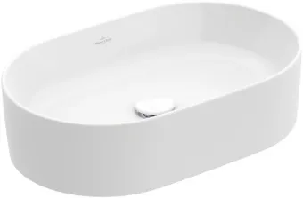 Villeroy & Boch Collaro Раковина для установки на столешницу 4A195, 560 x 360 x 145 mm, Альпийский белый, без перелива, нешлифованный 4A195601