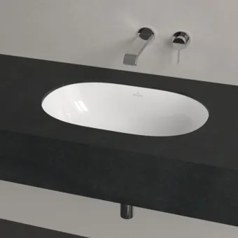 Villeroy & Boch O.novo Раковина для установки под столешницу, внутренний размер 530 x 320 x 150 mm, Альпийский белый CeramicPlus, с переливом 416250R1