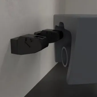 Villeroy & Boch Subway 2.0 Унитаз с открытым смывным краем, настенный, Graphite CeramicPlus, без сиденья 5614R0I4