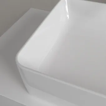 Villeroy & Boch Collaro Раковина для установки на столешницу, 560 x 360 x 145 mm, Альпийский белый CeramicPlus без перелива, нешлифованный 4A2056R1
