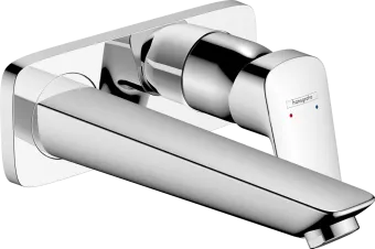 Hansgrohe Logis Смеситель для раковины, однорычажный, настенный, излив 195 мм, хром 71220000