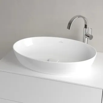Villeroy & Boch Artis Раковина для установки на столешницу, 610 x 410 x 130 mm, Альпийский белый, без перелива, нешлифованный 41986101