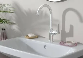 Hansgrohe Logis Смеситель для раковины 210, однорычажный, с поворотным изливом, без сливного набора, хром 71131000