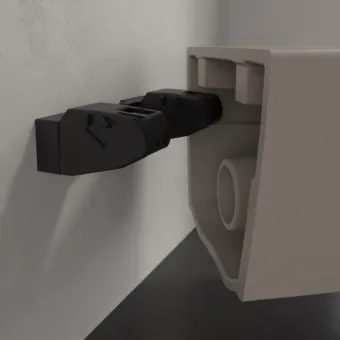 Villeroy & Boch Antao Унитаз с открытым смывным краем, настенный, смыв TwistFlush, Almond (Светло бежевый) CeramicPlus, без сиденья 4674T0AM 