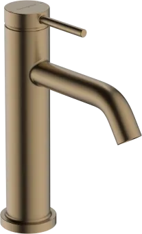 Hansgrohe, Tecturis S, Смеситель для раковины 110, однорычажный, со сливным гарнитуром, шлифованная бронза 73310140