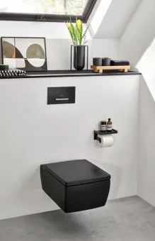 Villeroy & Boch Kлавиша смыва Viconnect 300S, Смыв с 2 объемами, Черная Матовая 922169AN