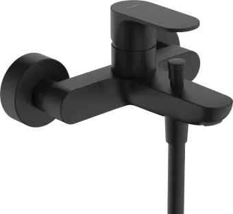 Hansgrohe Rebris S Смеситель для ванны, однорычажный, внешнего монтажа, матовый черный 72440670