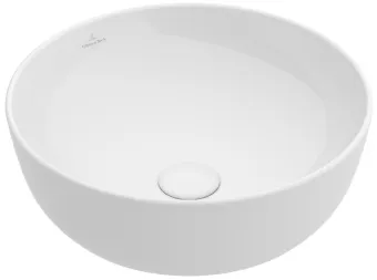 Villeroy & Boch Artis Раковина для установки на столешницу, 430 x 430 x 130 mm, без перелива, Альпийский белый 41794301