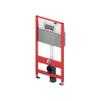 TECE 9400412 TECEbase BASE 2.0 Комплект инсталляции 4 в 1 с панелью смыва ТЕСЕnow, цвет хром глянцевый, для установки подвесного унитаза