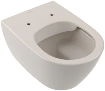 Villeroy & Boch Subway 2.0 Унитаз с открытым смывным краем, настенный, смыв DirectFlush, Pergamon CeramicPlus 5614R0R3+Сиденье с крышкой для унитаза, с функцией авто опускания (SoftClosing), со снимаемым сиденьем (QuickRelease), Pergamon 9M78S1R3
