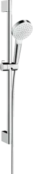 Hansgrohe Crometta Душевой набор 1jet со штангой 65 см, белый/хром 26533400