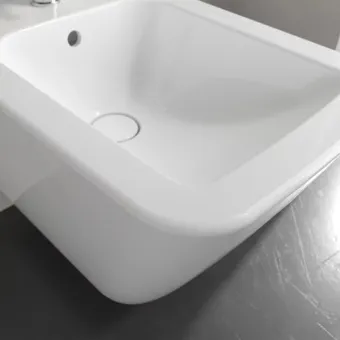 Villeroy & Boch Finion Биде, настенный, 375 x 560 mm, Альпийский белый CeramicPlus 446500R1