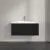 Villeroy & Boch Skyla КОМПЛЕКТ Тумба под раковину, 1 выдвижной ящик (2 ящика), 972 x 436 x 439 mm, Volcano Black +Skyla Pаковина для установки на тумбу, 1000 x 470 x 165 mm, с переливом, Альпийский белый C78900VL+5A51A501