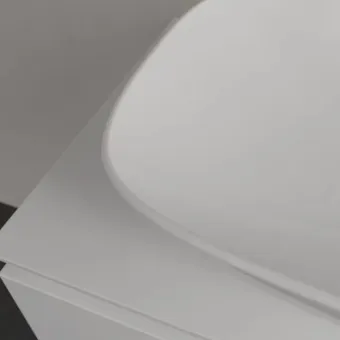 Villeroy & Boch Loop & Friends Раковина для установки на столешницу, прямоугольная, 630 x 430 x 120 mm, Альпийский белый, с переливом, нешлифованный 4A500001