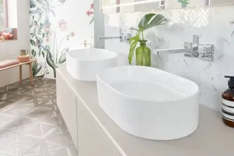 Villeroy & Boch Collaro Раковина для установки на столешницу 4A195, 560 x 360 x 145 mm, Альпийский белый, без перелива, нешлифованный 4A195601