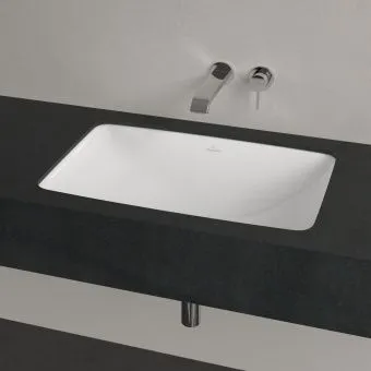 Villeroy & Boch Loop & Friends Раковина для установки под столешницу, внутренний размер 615 x 380 x 140 mm, Альпийский белый CeramicPlus, с переливом 4A5800R1