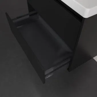 Villeroy & Boch Skyla КОМПЛЕКТ Тумба под раковину, 2 выдвижных ящика, 772 x 596 x 439 mm, Brilliant White +Skyla Pаковина для установки на тумбу, 800 x 460 x 160 mm, с переливом, Альпийский белый C79600VL+5A518001