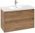 Villeroy & Boch Skyla Тумба под раковину, 2 выдвижных ящика, 972 x 596 x 439 mm, Oak Kansas +Skyla Pаковина для установки на тумбу, 1000 x 470 x 165 mm, с переливом, Альпийский белый C79900RH+5A51A501