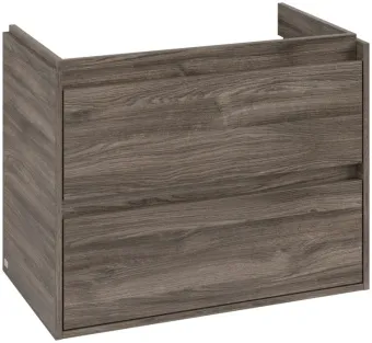 Villeroy & Boch Skyla КОМПЛЕКТ Тумба под раковину, 2 выдвижных ящика, 772 x 596 x 439 mm, Stone Oak +Skyla Pаковина для установки на тумбу, 800 x 460 x 160 mm, с переливом, Альпийский белый C79600RK+5A518001