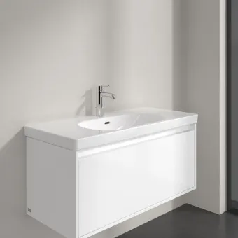 Villeroy & Boch Skyla Pаковина для установки на тумбу, 1000 x 470 x 165 mm, с переливом, Альпийский белый 5A51A501