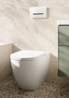 Villeroy & Boch Subway 2.0 / 3.0 Сиденье с крышкой для унитаза, с функцией автоматического опускания (SoftClosing), со снимаемым сиденьем (QuickRelease), Stone White (Белый матовый) 8M42S1RW