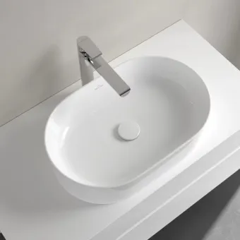 Villeroy & Boch Collaro Раковина для установки на столешницу 4A195, 560 x 360 x 145 mm, Альпийский белый, без перелива, нешлифованный 4A195601